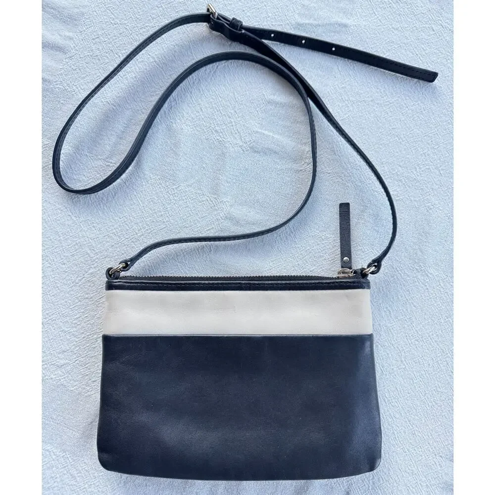 Kate Spade New York Colorblock Crossbody Bag - Black and Ivory